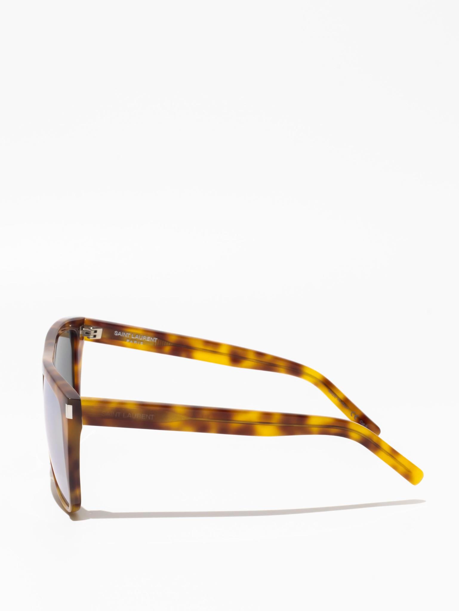 SAINT LAURENT | SL 1 009 | TORTOISE | SQUARE SUNGLASSES