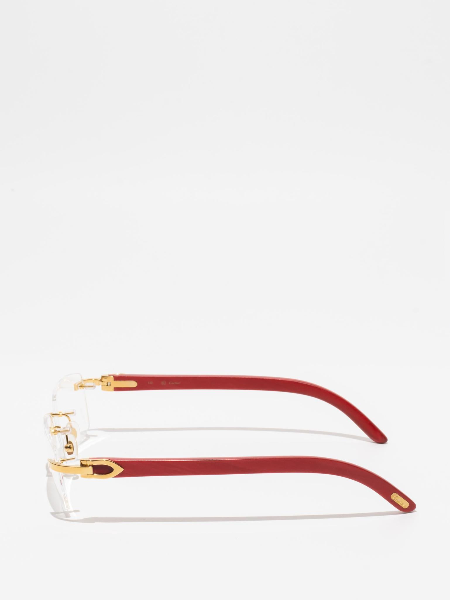CARTIER | CT0052O 006 | C DÉCOR | WOOD EYEGLASSES