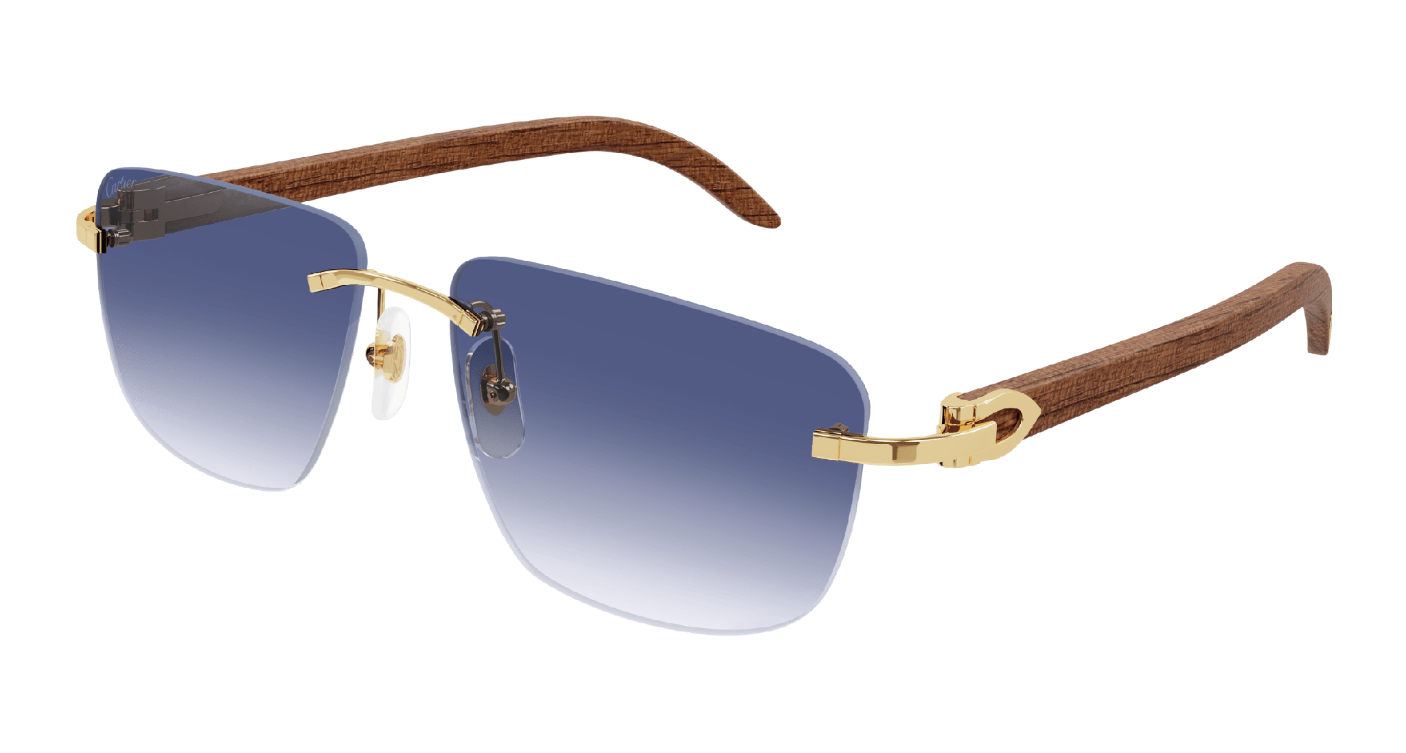 Cartier eyeglasses wood frame hotsell