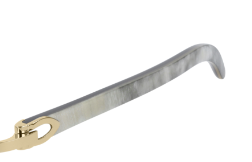 New Cartier buffalo horn replacement- Left temple