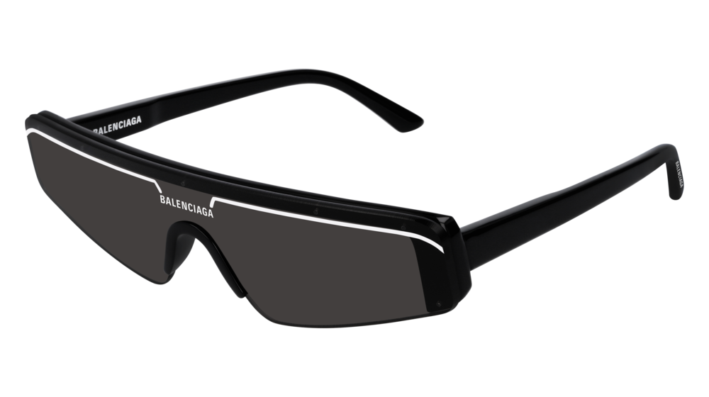 BALENCIAGA | SKI RECTANGLE SUNGLASSES | BLACK | BB0003S 001