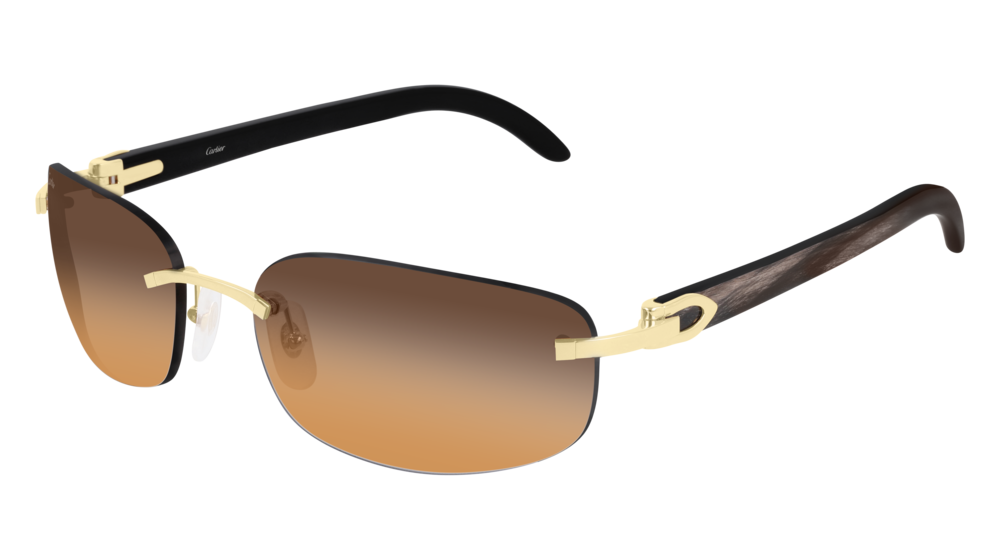 CARTIER C DECOR BUFFALO HORN SUNGLASSES CT0020RS 001 Hall of Frames Company