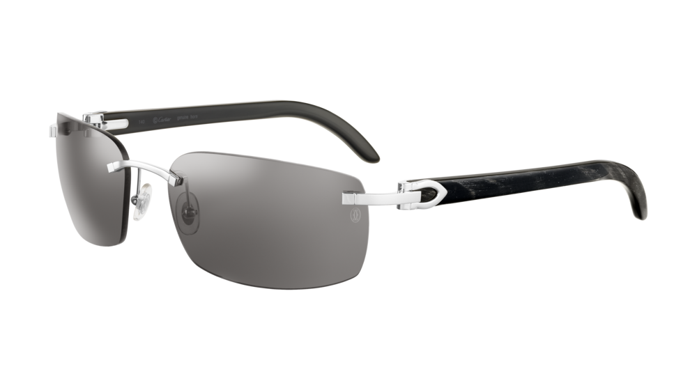 CT0046S 001 C DÉCOR BUFFALO HORN SUNGLASSES