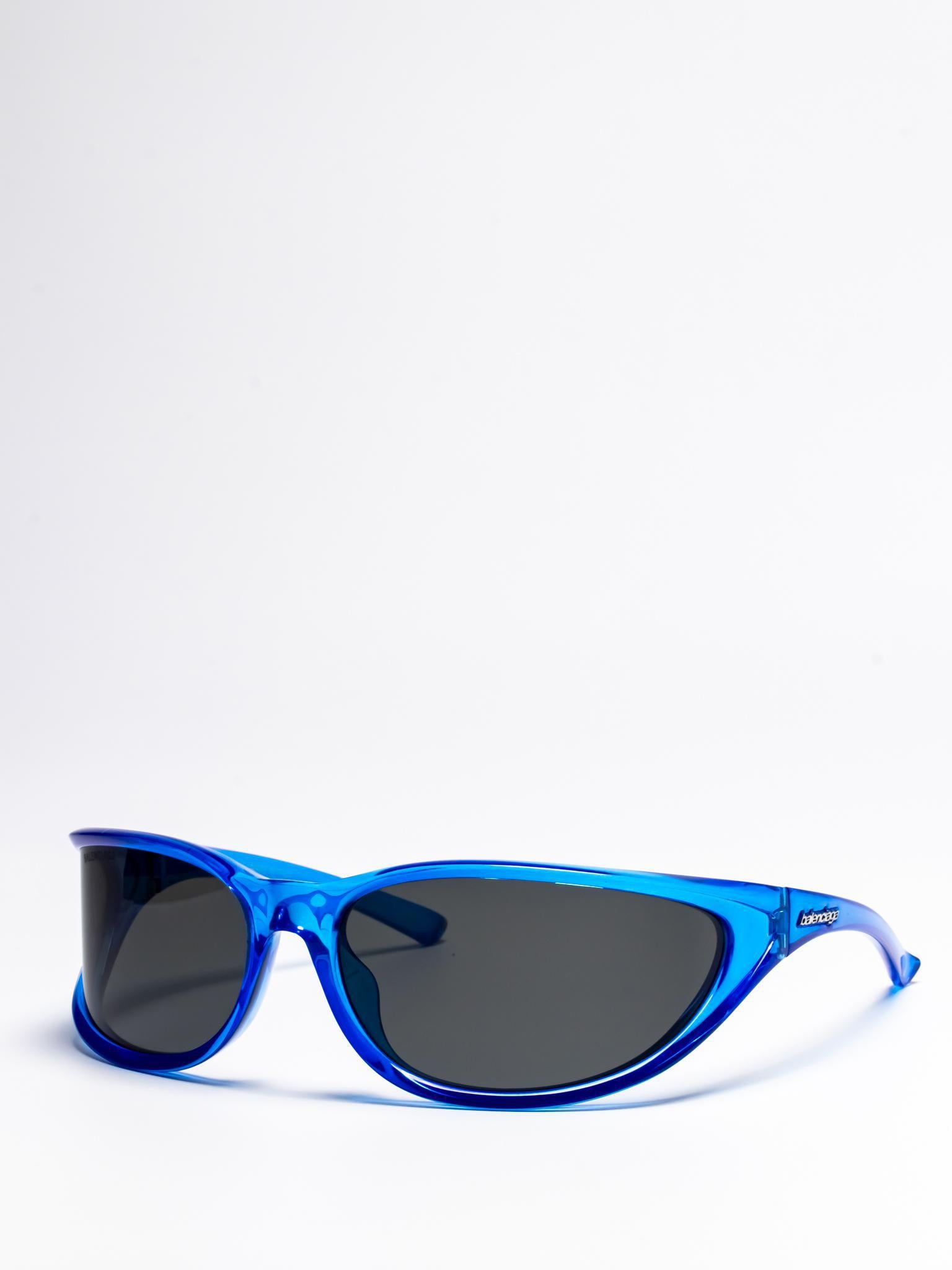 BALENCIAGA | OVAL SUNGLASSES | BLUE | BB0124S 006