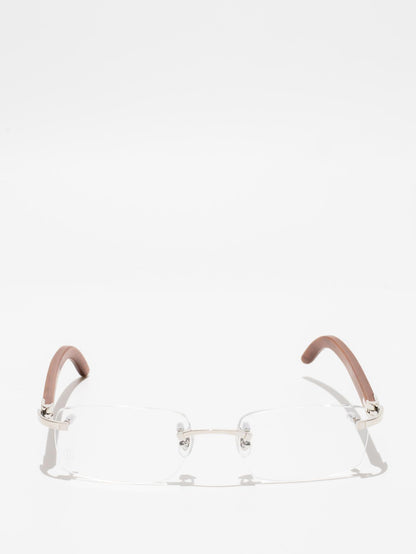 CARTIER | CT0052O 009 | C DÉCOR | WOOD EYEGLASSES