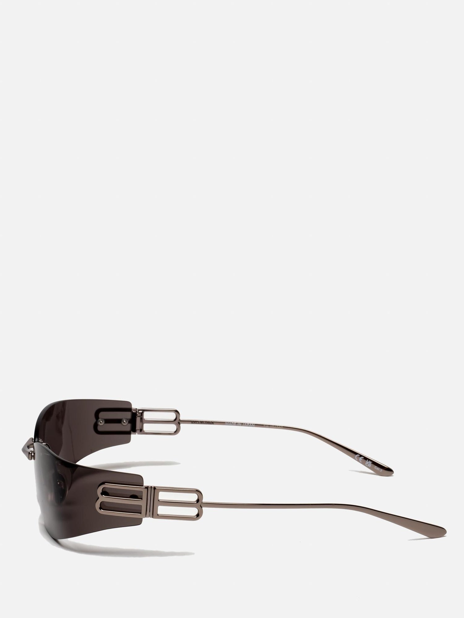 BB0484S 002 GUNMETAL SHIELD SUNGLASSES