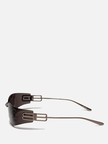 BB0484S 002 GUNMETAL SHIELD SUNGLASSES