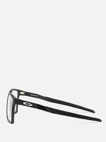 EXCHANGE MATTE BLACK SQUARE EYEGLASSES
