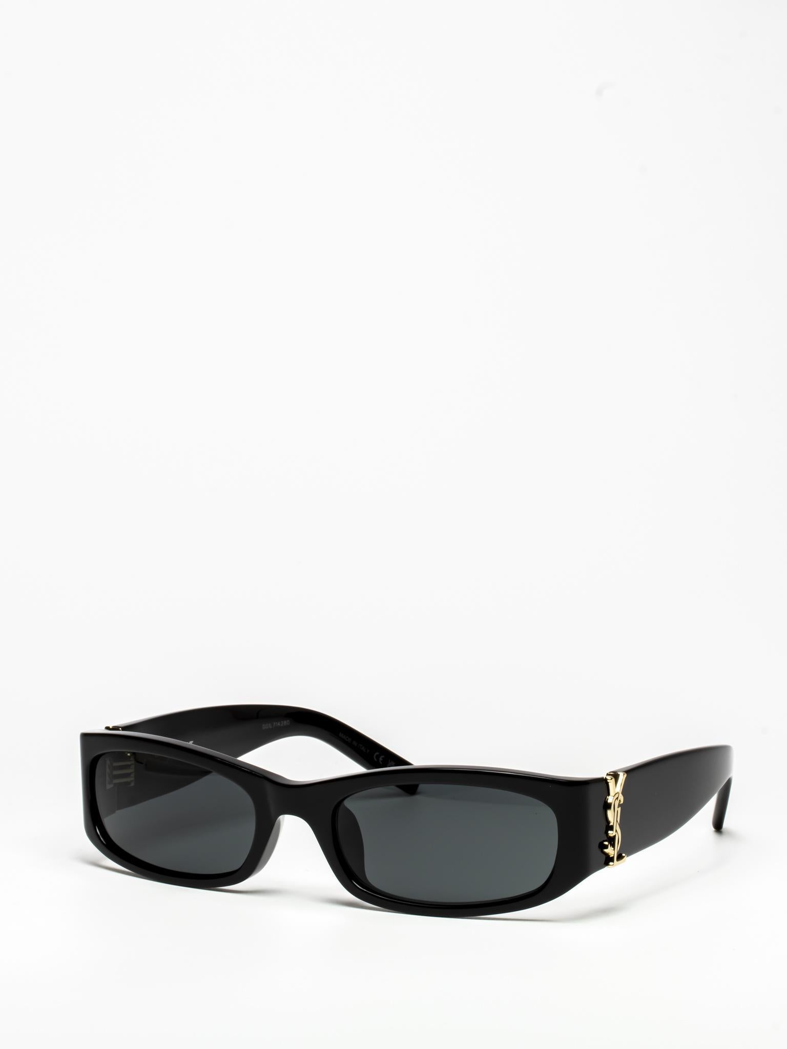 SL M152/F 001 BLACK OVAL SUNGLASSES
