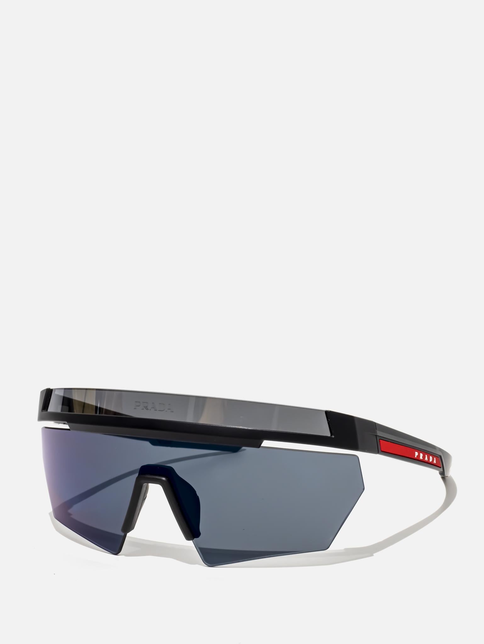 PRADA | SPS01Y | LINEA ROSSA | SHEILD SUNGLASSES – Hall of Frames