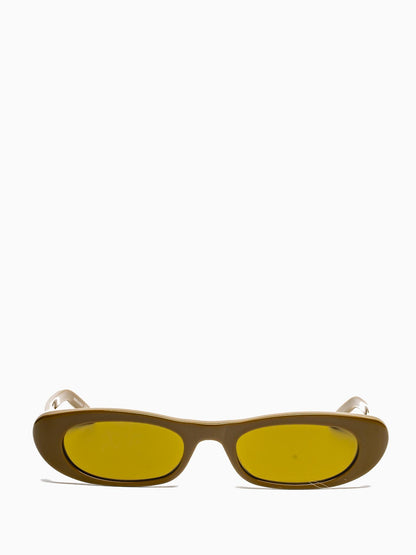 SL 557 006 BROWN OVAL SUNGLASSES