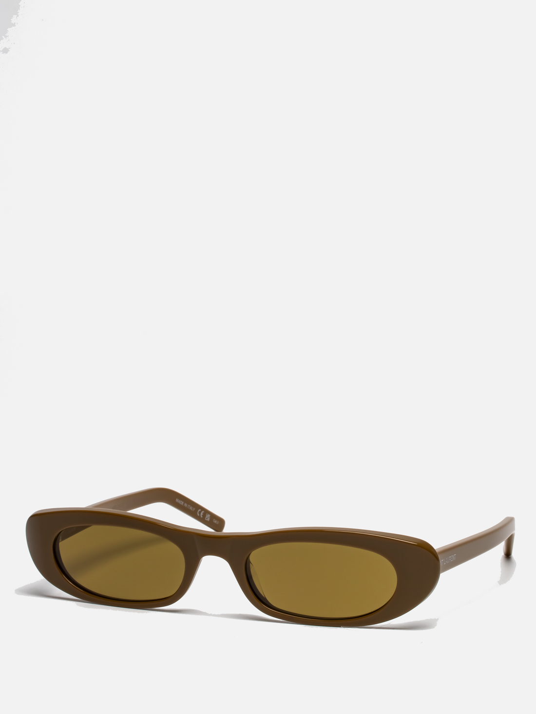 SAINT LAURENT | SL 557 006 | BROWN | OVAL SUNGLASSES
