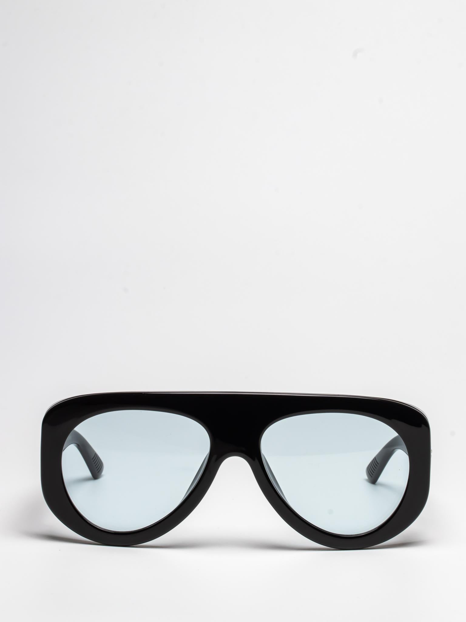 BOTTEGA VENETA | BV1362S 004 | BLUE | OVAL SUNGLASSES – Hall of