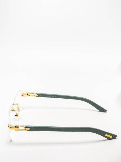 CARTIER | CT0453O 005 | C DÉCOR EYEGLASSES | WOOD EYEGLASSES