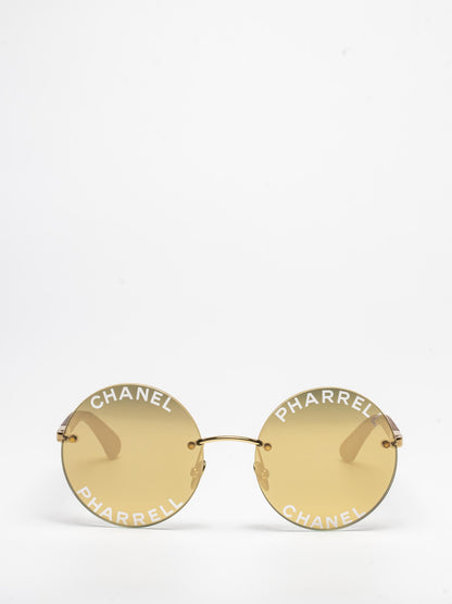 71316 LPW00 | PHARRELL WILLIAMS x CHANEL | ROUND WOOD SUNGLASSES