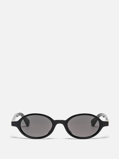 BV1388S 001 BLACK OVAL SUNGLASSES