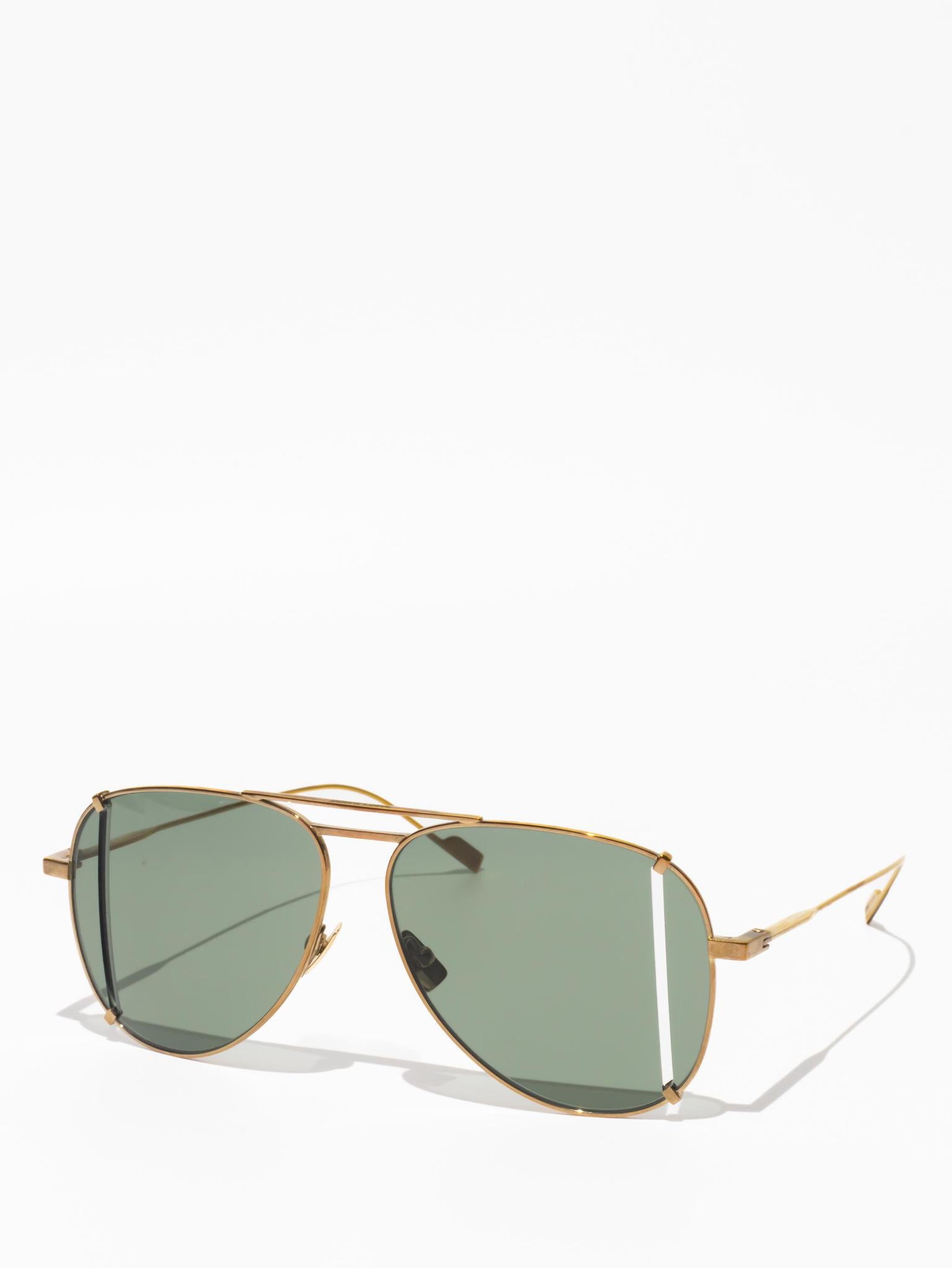 SAINT LAURENT | SL193T Cut 003 | GOLD | AVIATOR SUNGLASSES