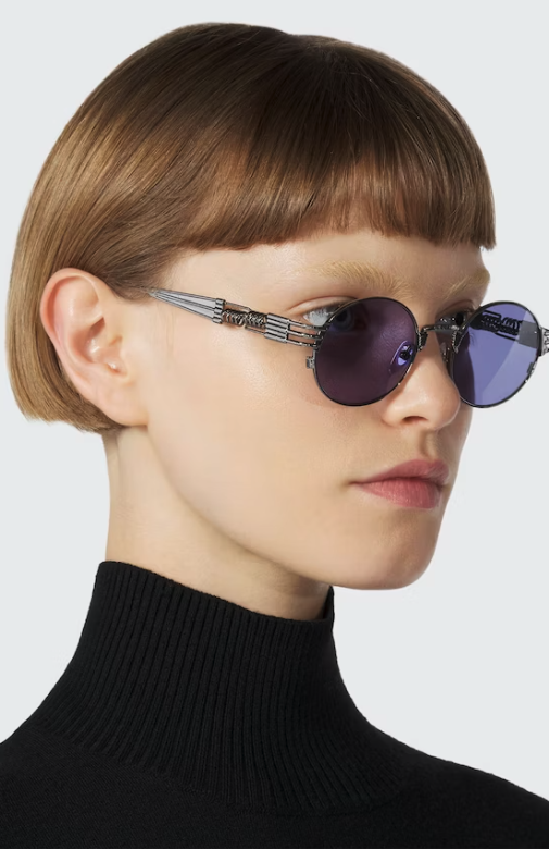 JEAN PAUL GAULTIER THE SILVER 56 6106 SUNGLASSES DOUBLE RESSORT 91 Hall of Frames Company