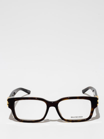 BALENCIAGA | BB0105O 002 | RECTANGLE EYEGLASSES | HAVANA