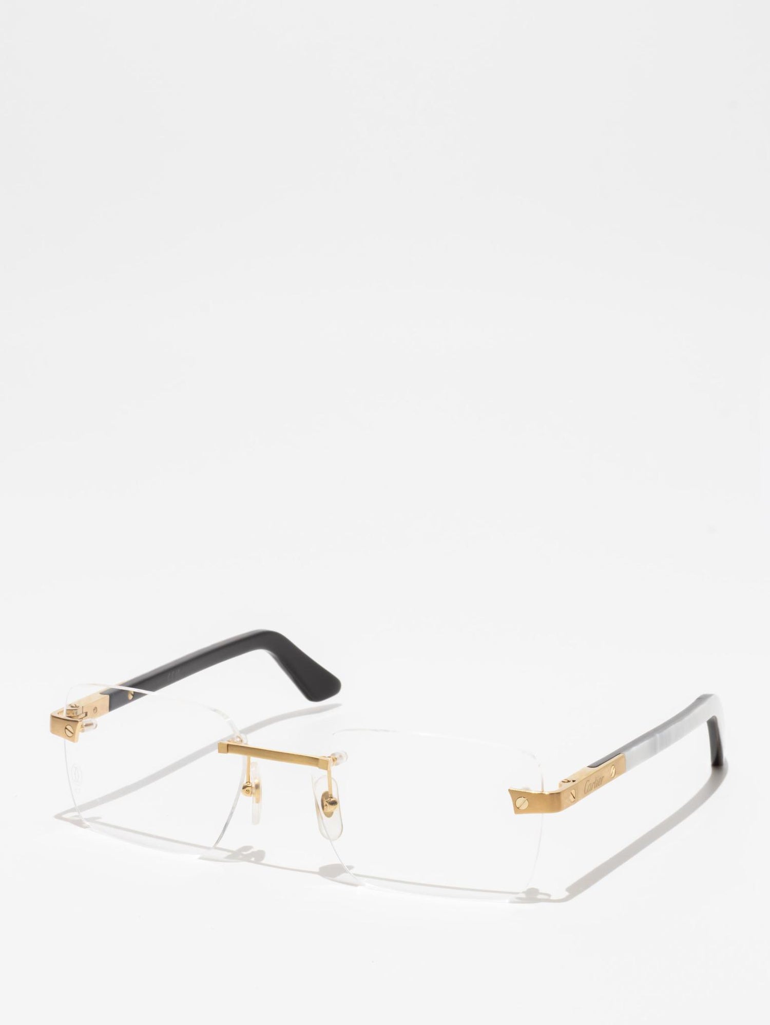 CARTIER | CT0411O 003 | SANTOS DE CARTIER | BUFFALO HORN EYEGLASSES