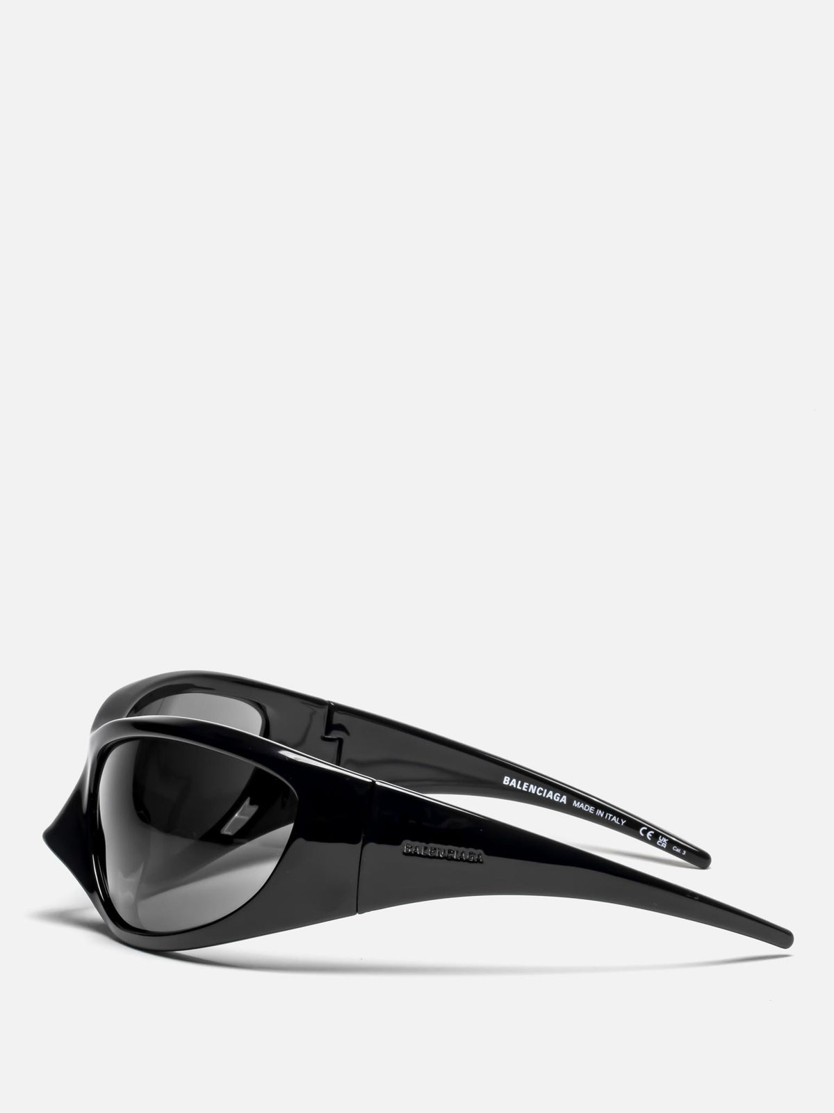 BB0252S 001 BLACK SKIN XXL CAT SUNGLASSES
