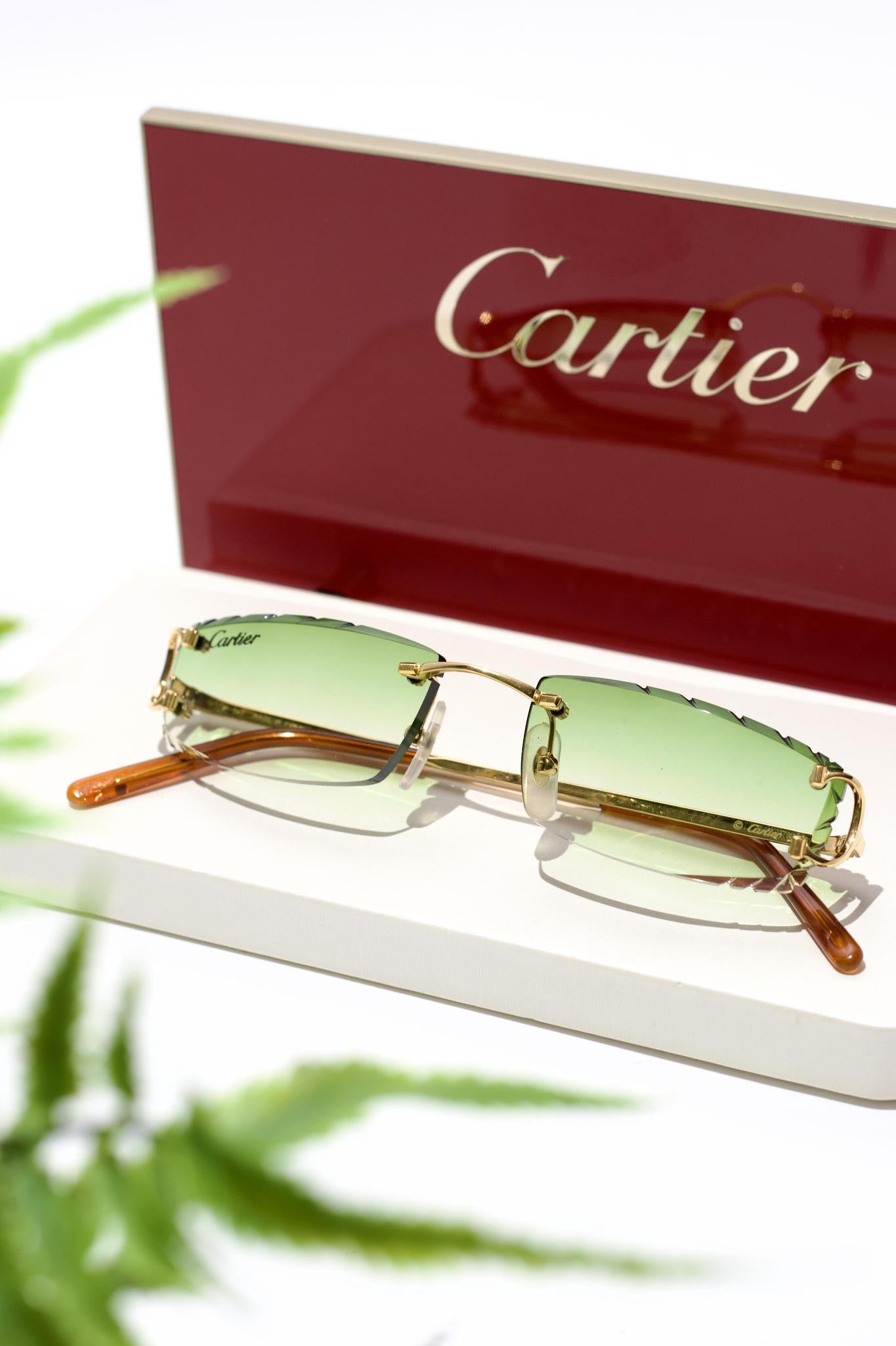 CARTIER C DÉCOR GOLD CUSTOM LENSES - CT0092O - Customized by Hall of Frames