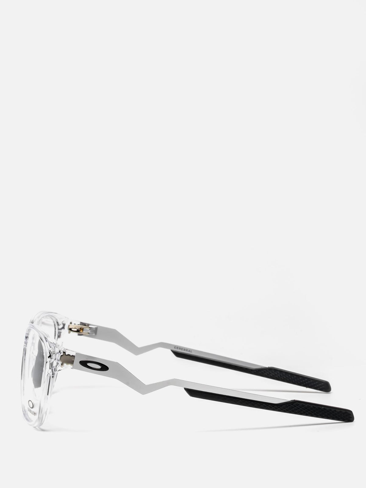 CEREBRAL POLISHED CLEAR OVAL EYEGLASSES