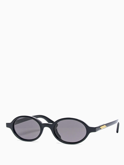 BV1388S 001 BLACK OVAL SUNGLASSES