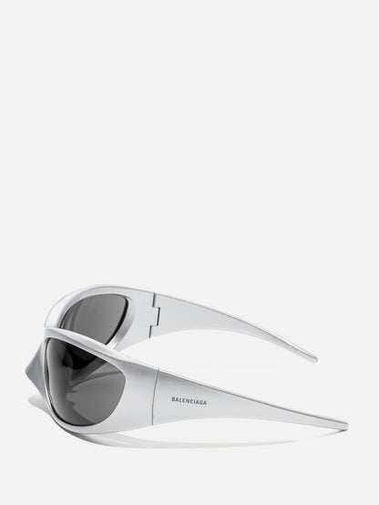 BB0252S 005 SILVER SKIN XXL CAT SUNGLASSES