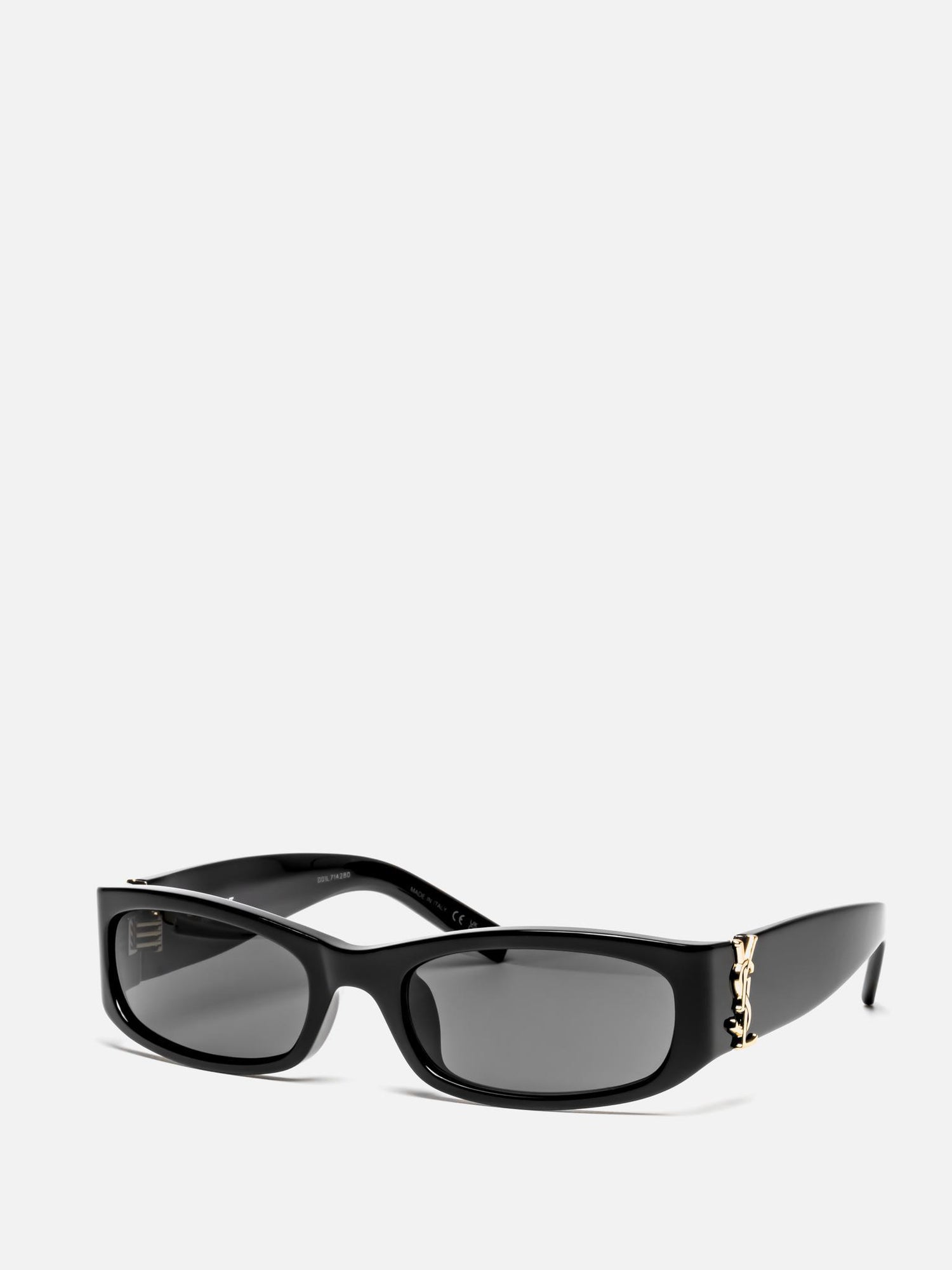 SL M152 001 BLACK OVAL SUNGLASSSES