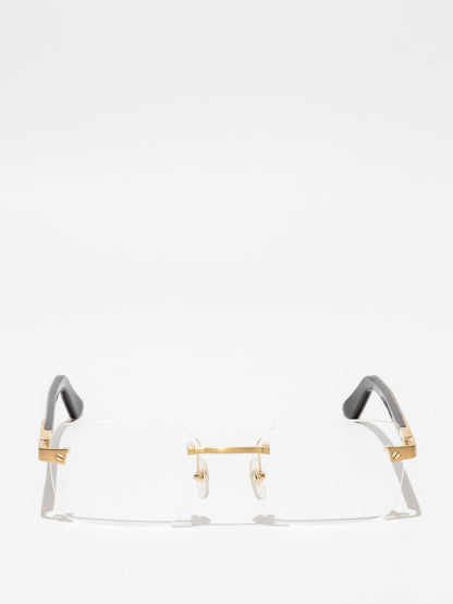 CARTIER | CT0411O 003 | SANTOS DE CARTIER | BUFFALO HORN EYEGLASSES