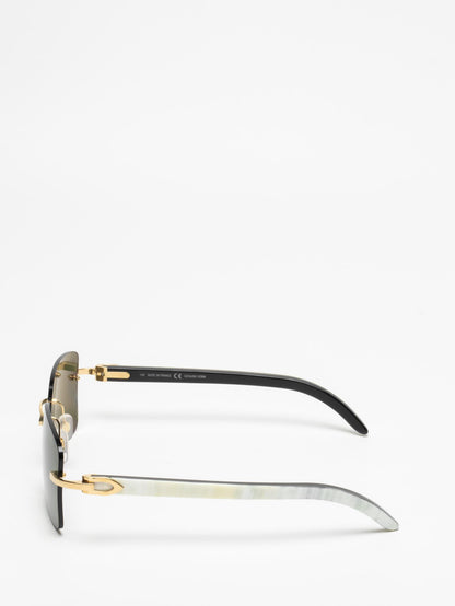 CARTIER | CT0030RS 002 | C DÉCOR | BUFFALO HORN SUNGLASSES