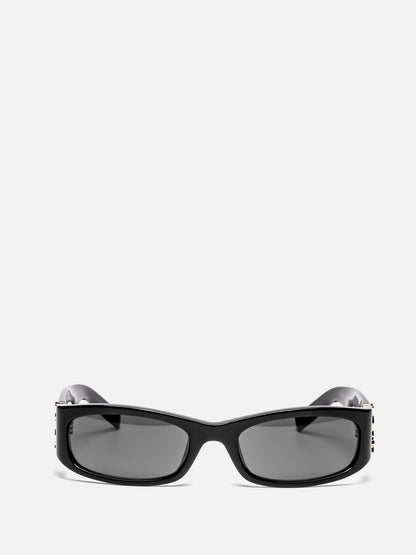 SL M152 001 BLACK OVAL SUNGLASSSES