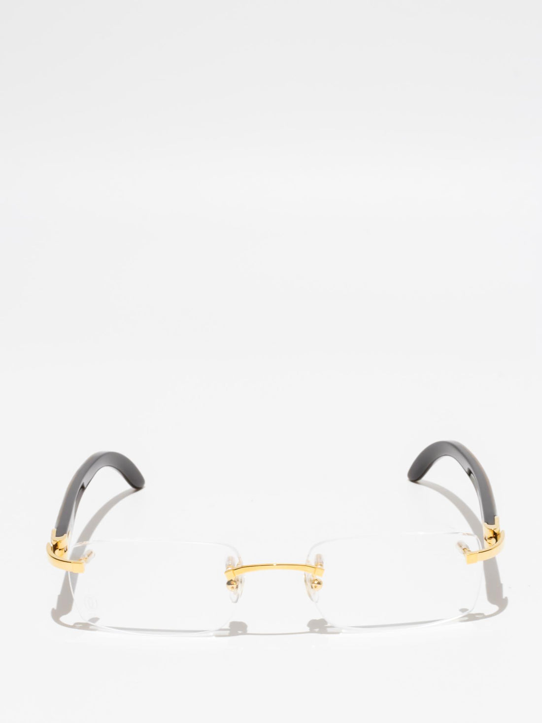 CT0046O 001 C DÉCOR BUFFALO HORN EYEGLASSES