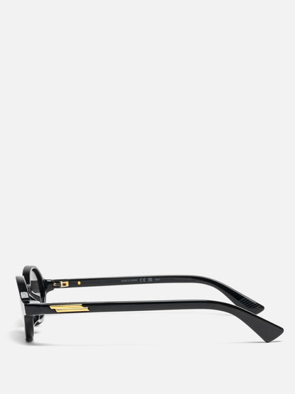 BV1388S 001 BLACK OVAL SUNGLASSES