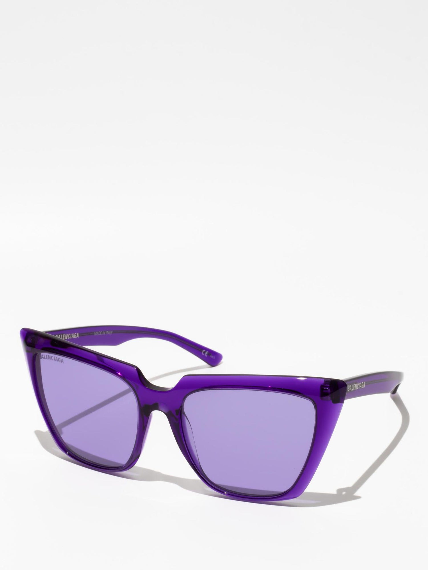 BALENCIAGA | SQUARE CAT SUNGLASSES | VIOLET | BB0046S 003