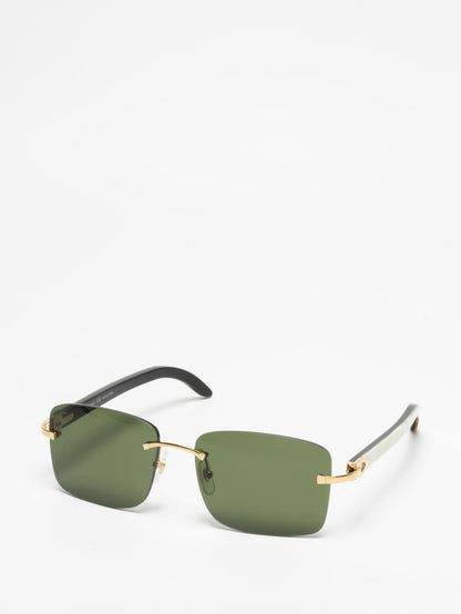 CARTIER | CT0030RS 002 | C DÉCOR | BUFFALO HORN SUNGLASSES