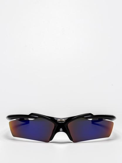 BALENCIAGA | TURBO D-FRAME SUNGLASSES | VIOLET MIRROR | BB0420S 002