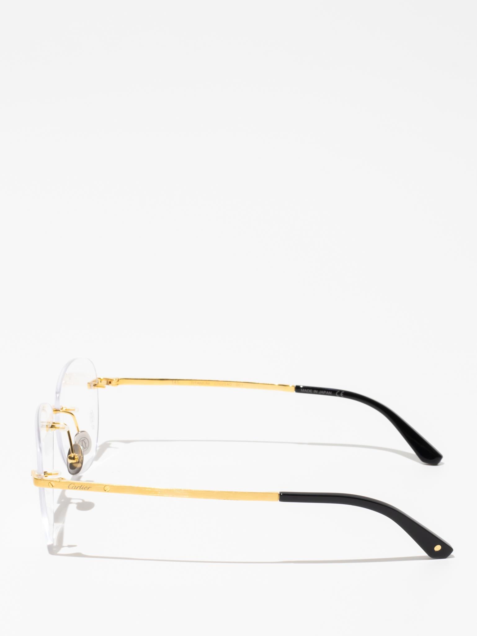 CARTIER | CT0254O 001 | SANTOS DE CARTIER EYEGLASSES