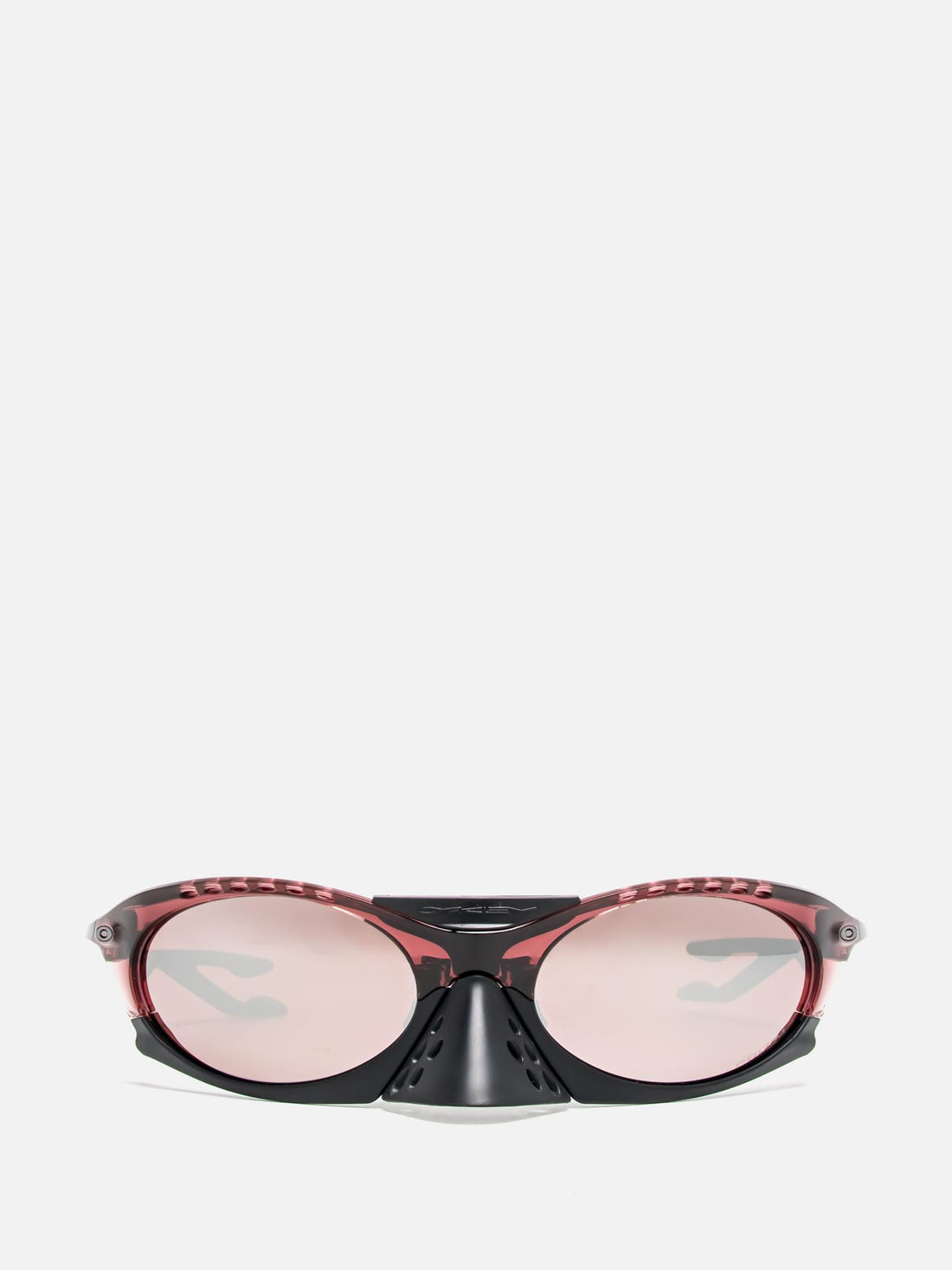 PLANTARIS TRANSLUCENT IRON RED OVAL SUNGLASSES