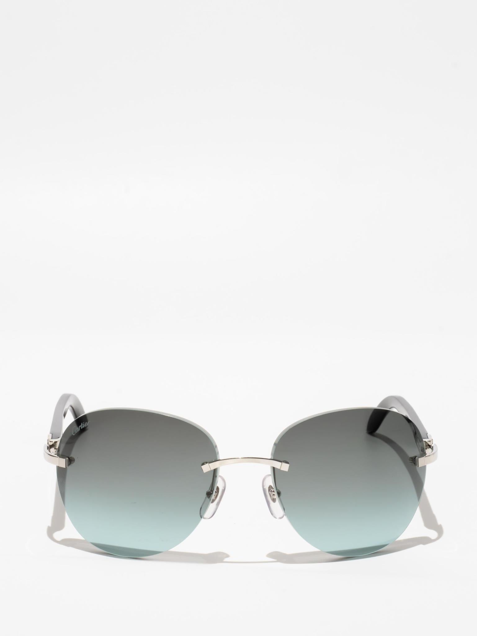 CARTIER | CT0025RS 001 | C DÉCOR | BUFFALO HORN SUNGLASSES