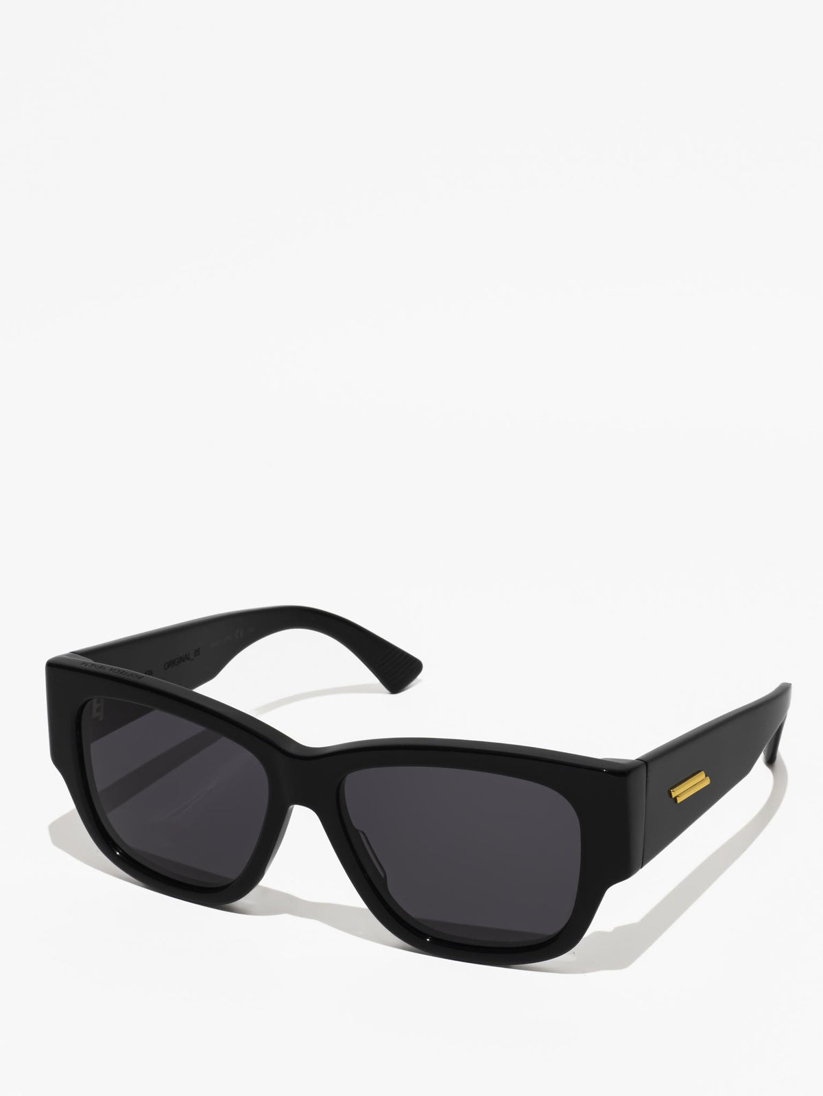 Bottega Veneta Black Rectangular Sunglasses Bottega Veneta Recycled Acetate Rectangle Sunglasses  main image 2