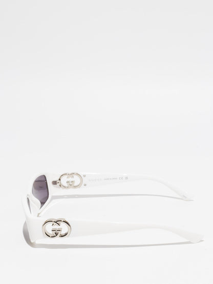 GUCCI | GG1661S 003 | WHITE | SUNGLASSES