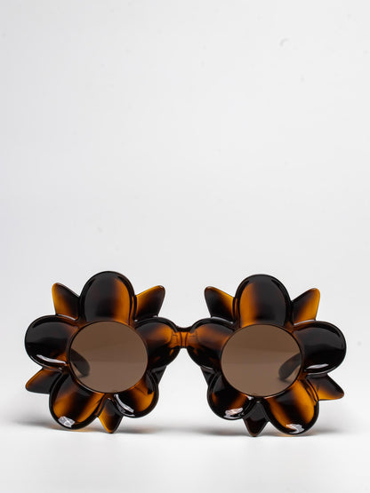 BOTTEGA VENETA | BV1399S 008 | HAVANA | ROUND SUNGLASSES