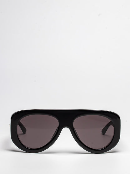 BOTTEGA VENETA | BV1362S 001 | BLACK | OVAL SUNGLASSES