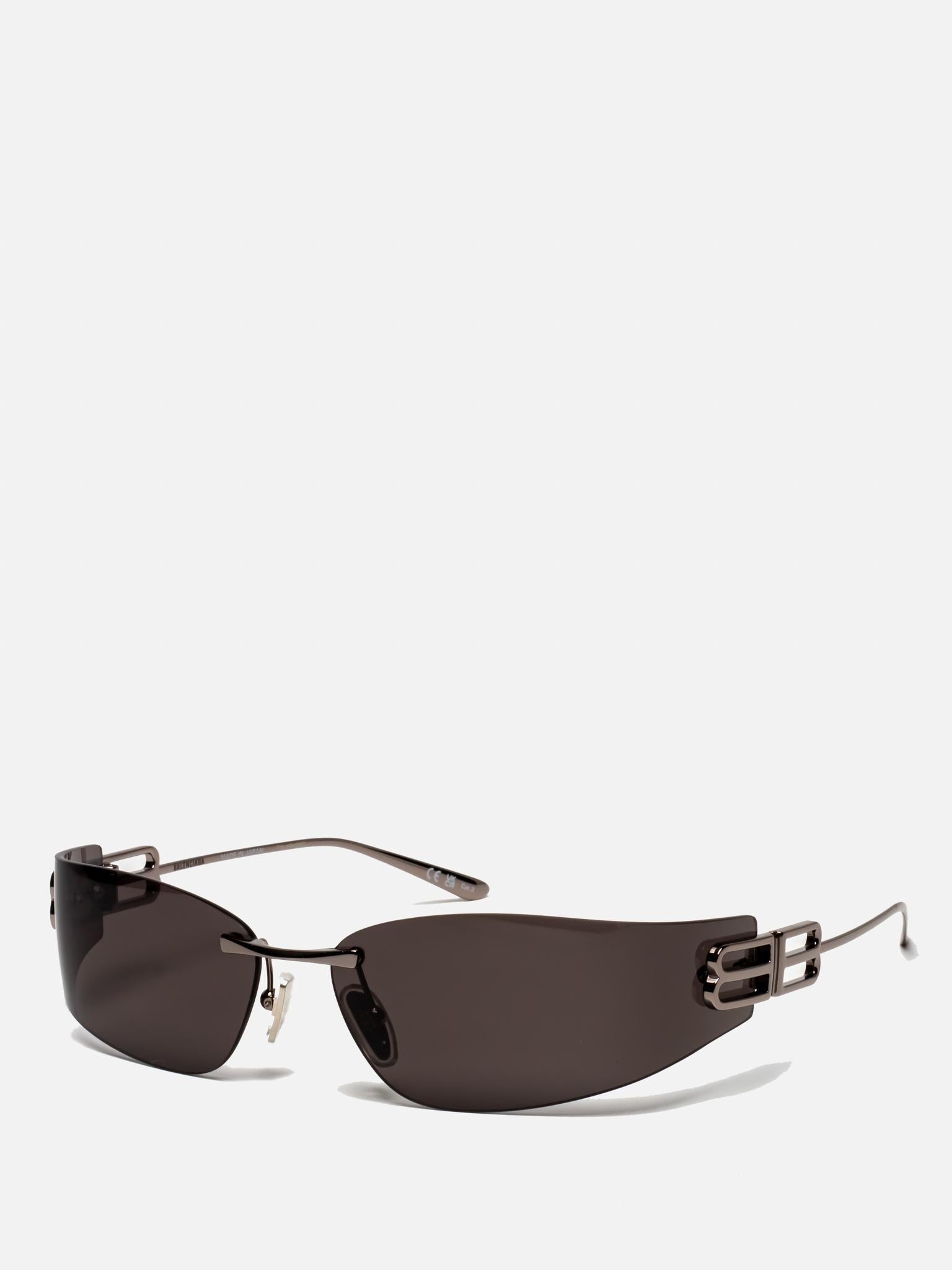 BB0484S 002 GUNMETAL SHIELD SUNGLASSES