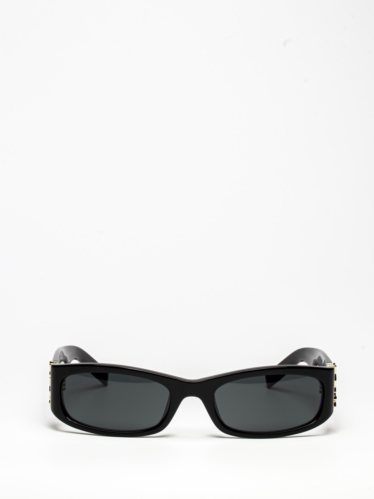 SL M152/F 001 BLACK OVAL SUNGLASSES