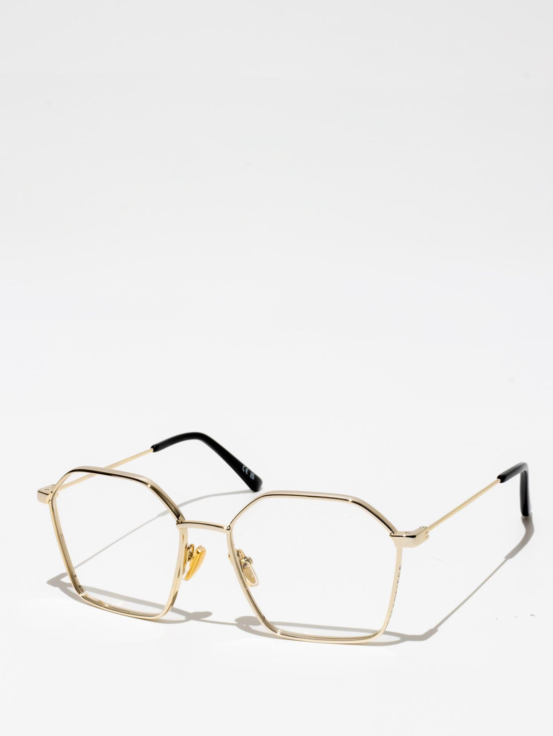 BALENCIAGA | BB0198O 002 | HEXAGON EYEGLASSES | GOLD