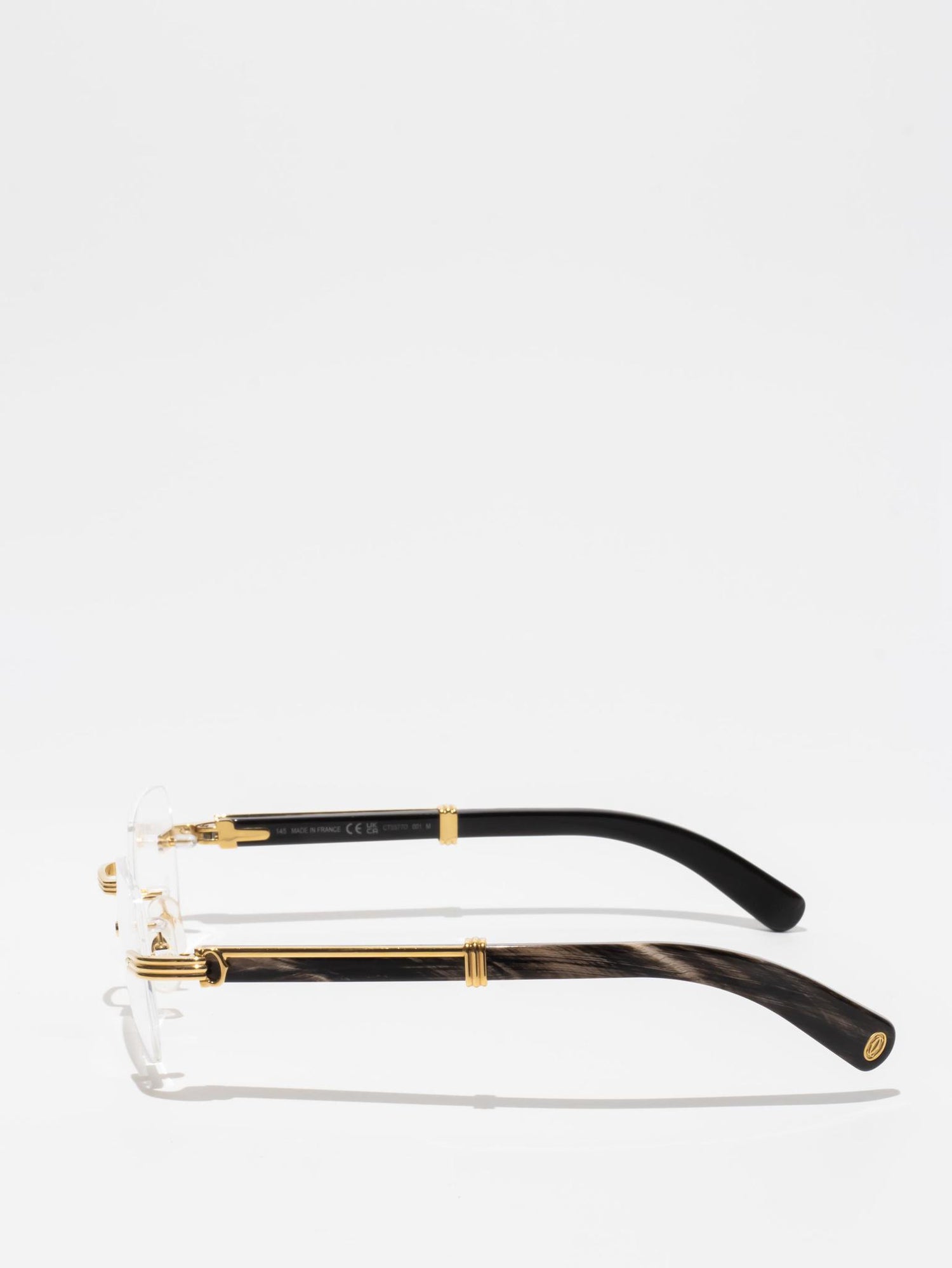 CARTIER | CT0423O 001 | PREMIÈRE DE CARTIER | WHITE BUFFALO HORN EYEGLASSES