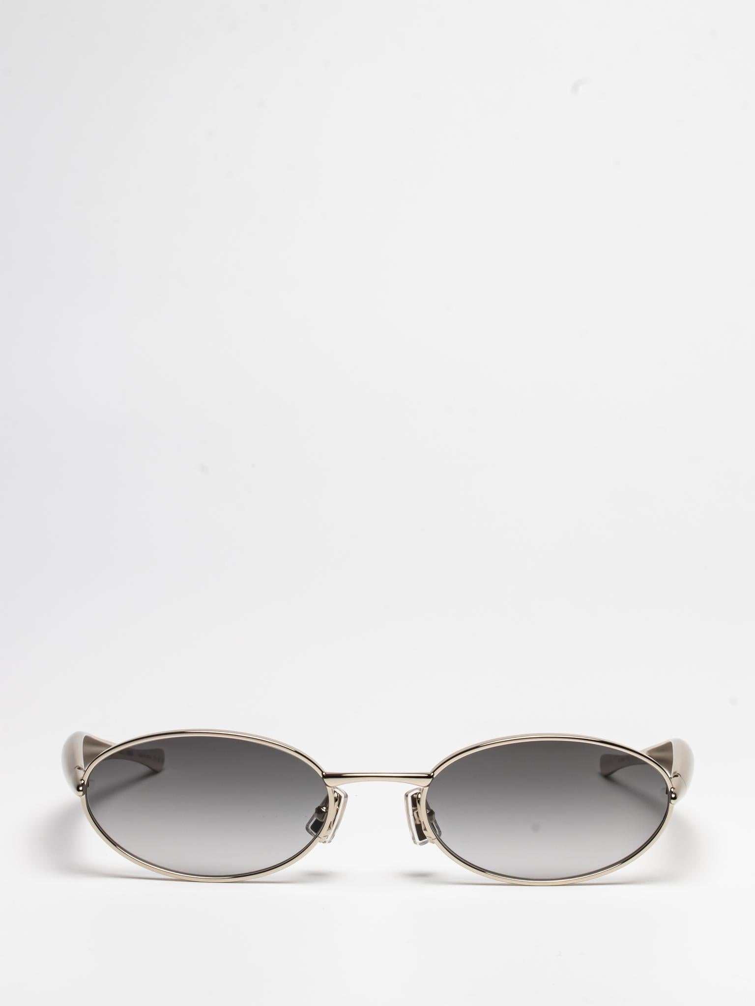 BOTTEGA VENETA | BV1386S 003 | SILVER | OVAL SUNGLASSES